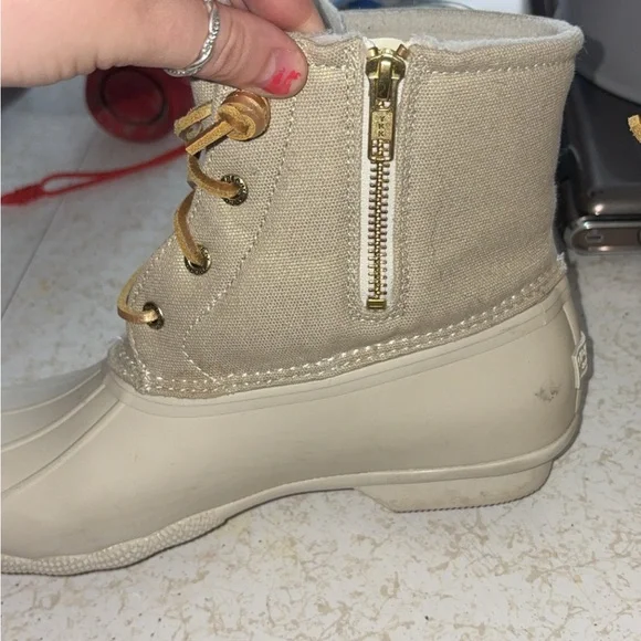Sperry Light Tan Duck Boots - Picture 4 of 5